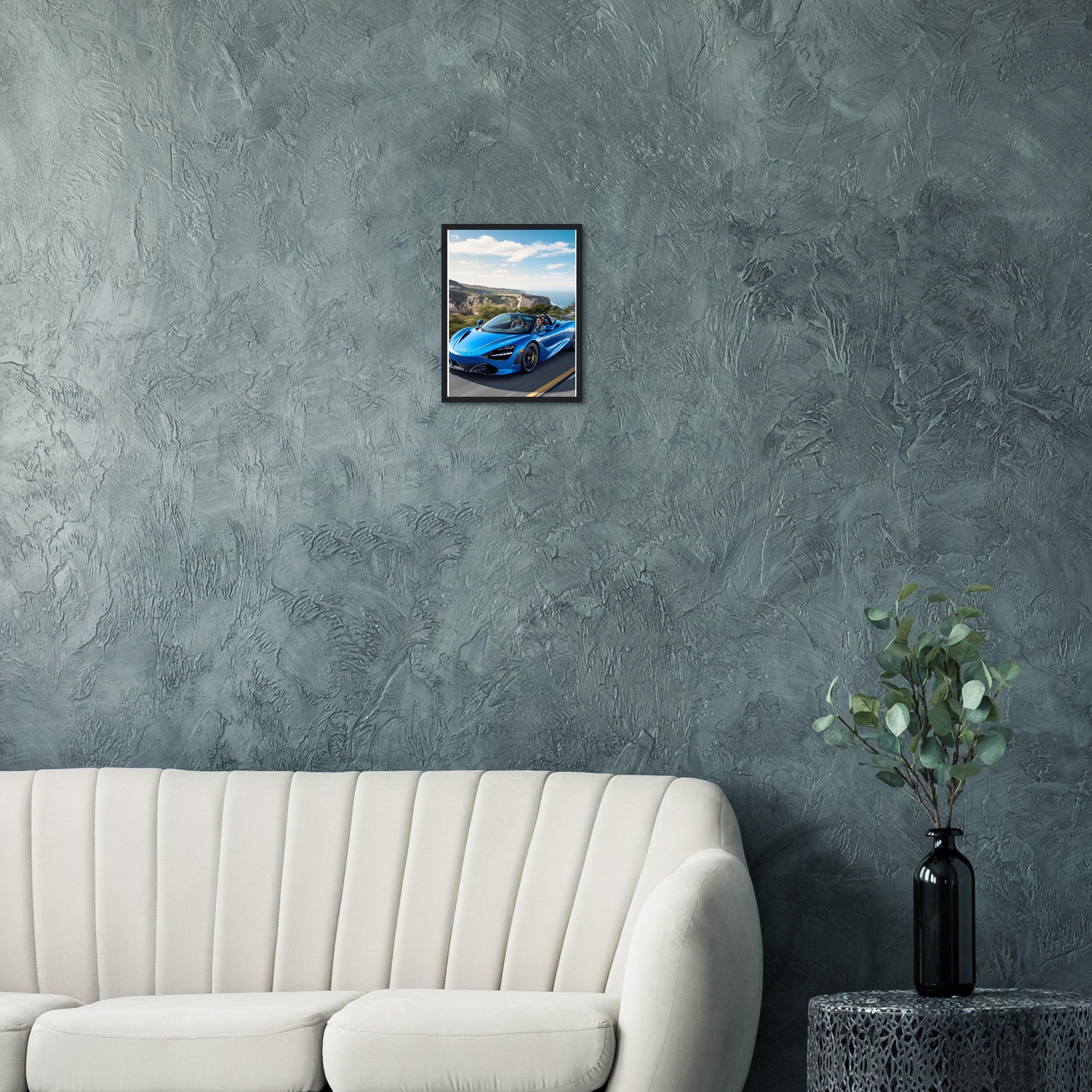 Mclaren 720s Spider Framed Art Print — detail view | Wild Thread Co