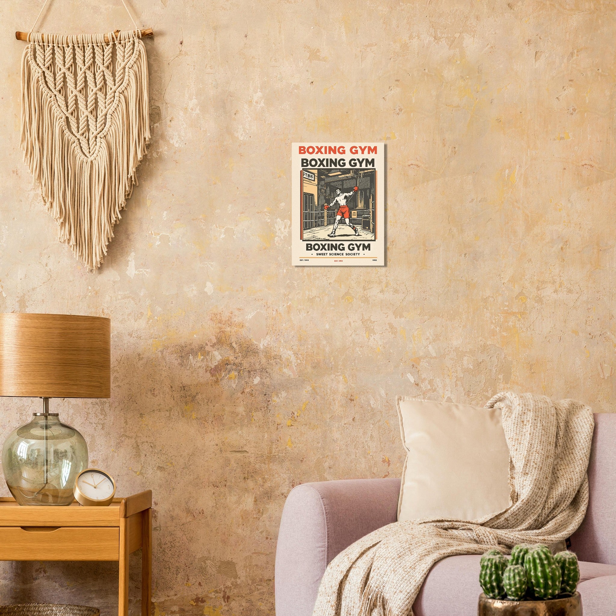 Boxing Gym Vintage Travel Poster — Art Print | Wild Thread Co