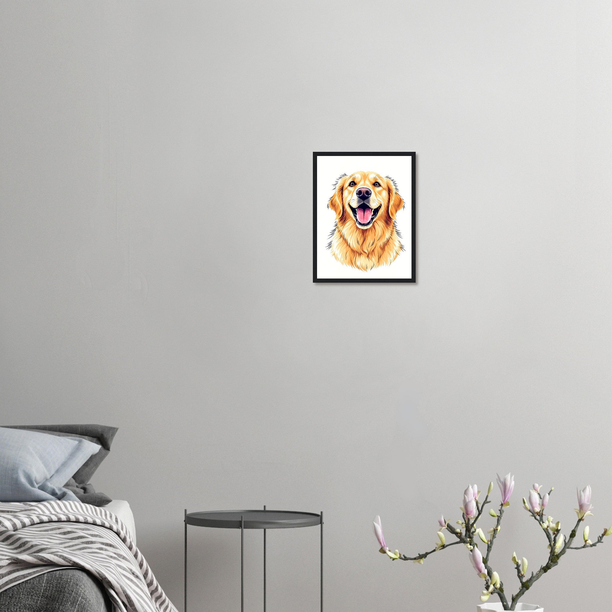Golden Retriever Smile Framed Print — Framed Art Print | Wild Thread Co