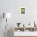 Wave Riders Vintage Travel Poster — Art Print | Wild Thread Co UK