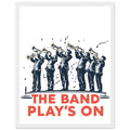 Northern Brass Band Bandstand Framed Art Print — detail view | Wild Thread Co