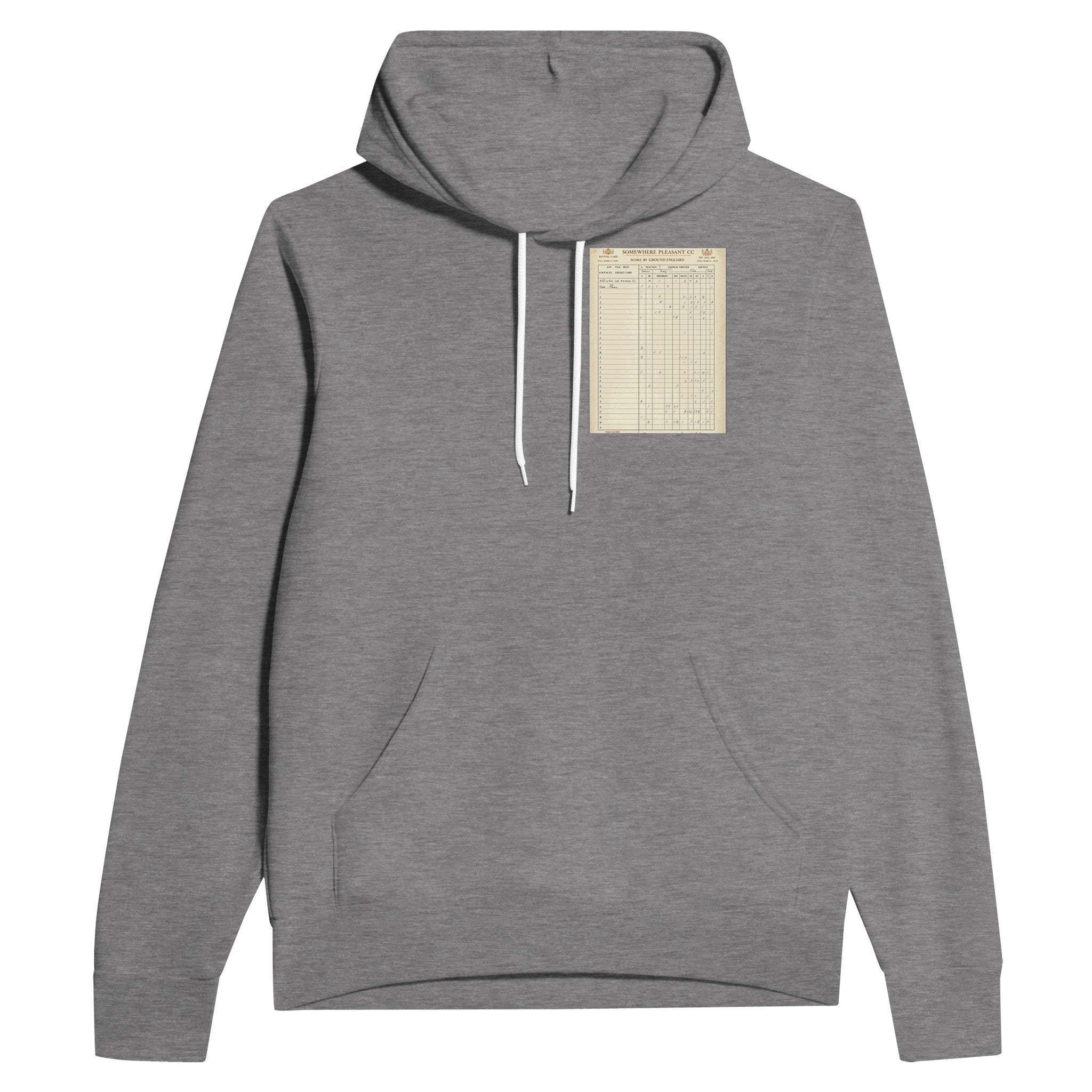 Retro Cricket English Summer Hoodie — detail view | Wild Thread Co