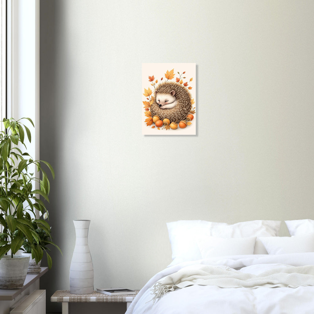 Hedgehog Autumn Art Print Art Print — detail view | Wild Thread Co