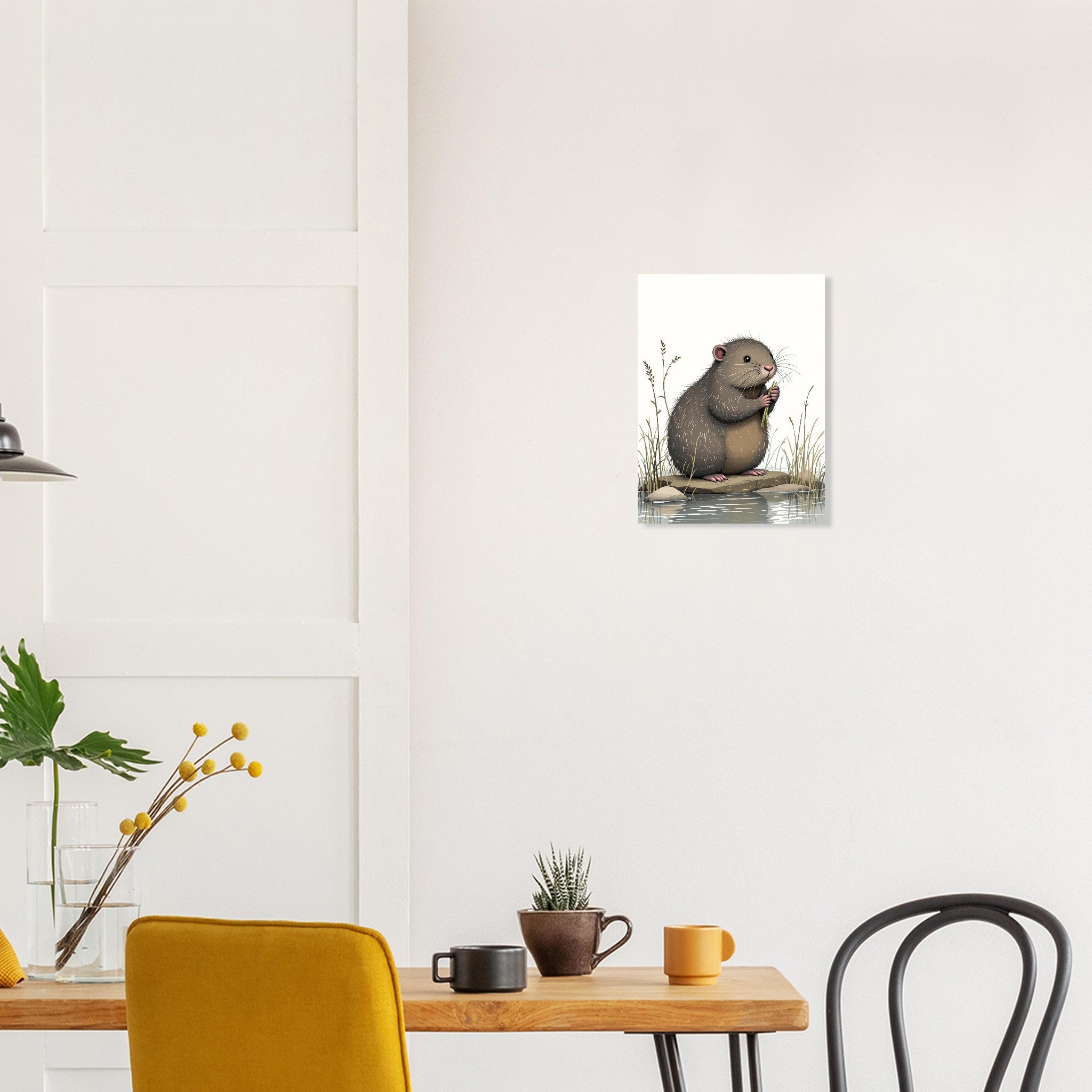 Water Vole Ratty A1 Art Print Art Print — detail view | Wild Thread Co