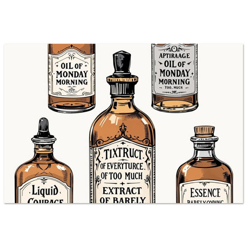 Apothecary Bottles — Print Material | Wild Thread Co UK