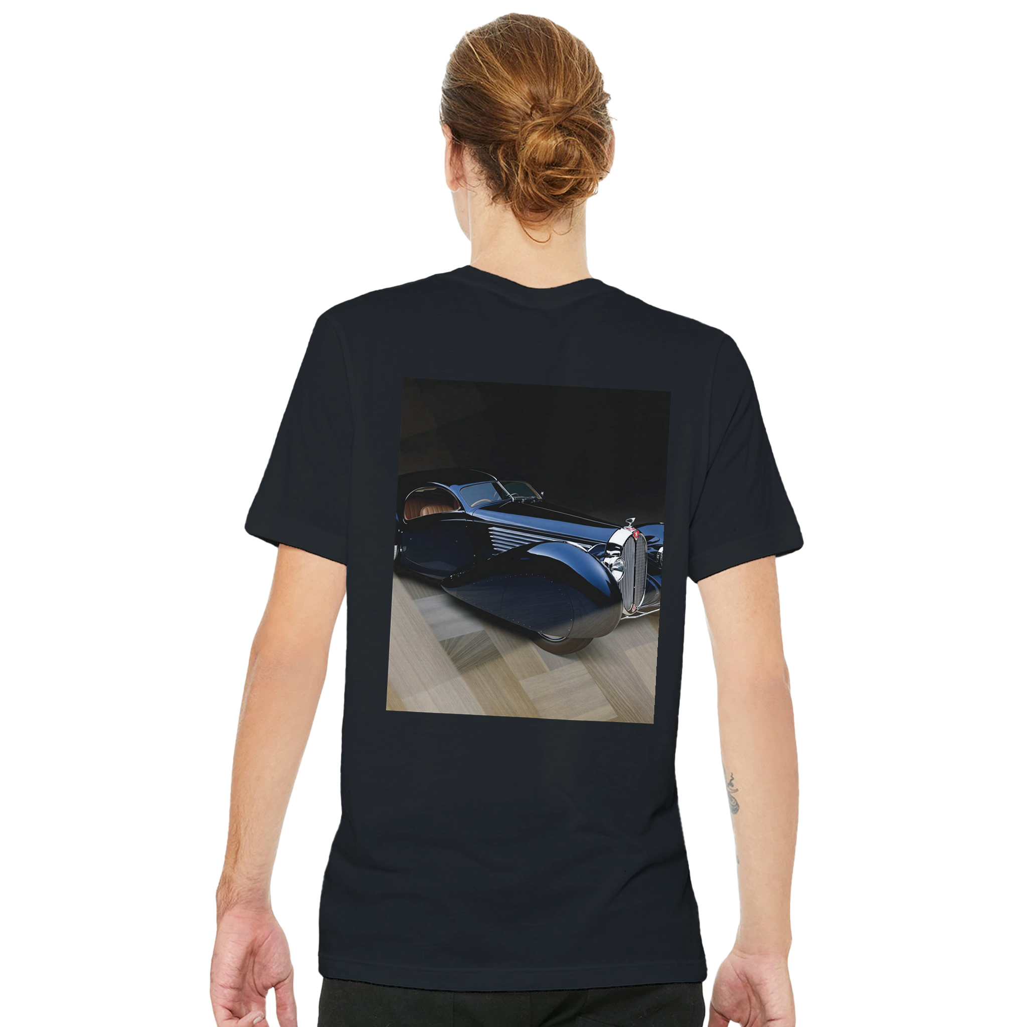 Bugatti Type 57 T-Shirt — detail view | Wild Thread Co