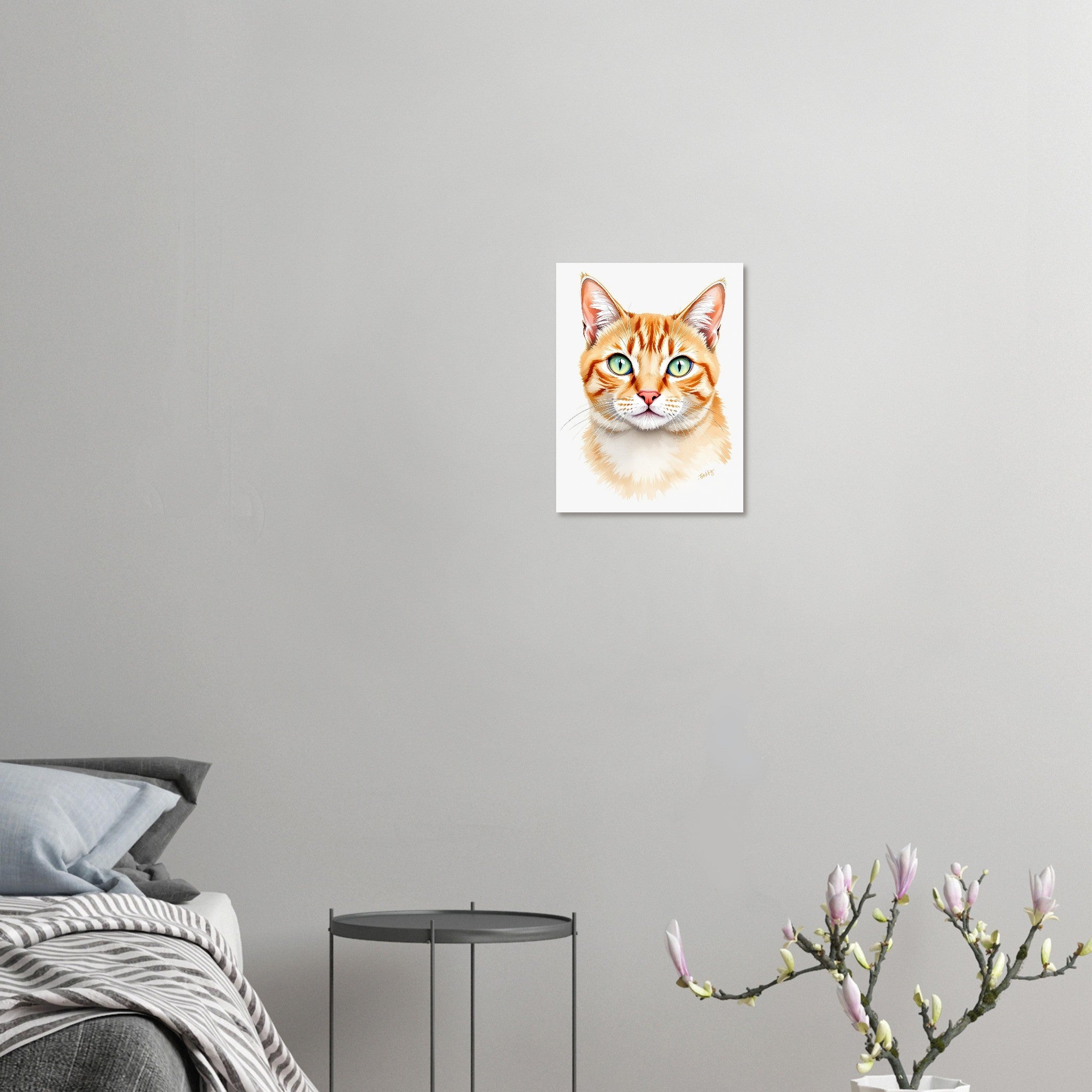 Ginger Tabby Portrait Art Print Art Print — detail view | Wild Thread Co