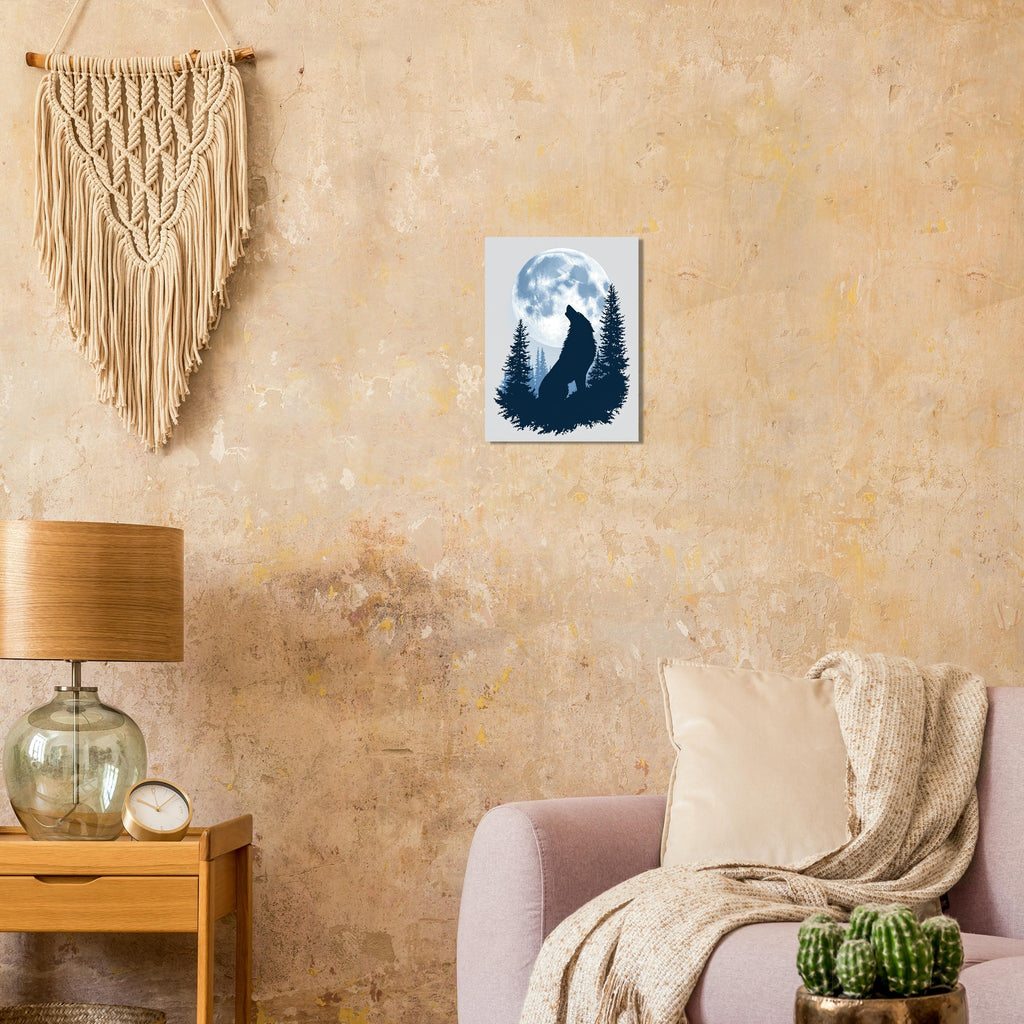 dog howling moon Art Print Art Print — detail view | Wild Thread Co