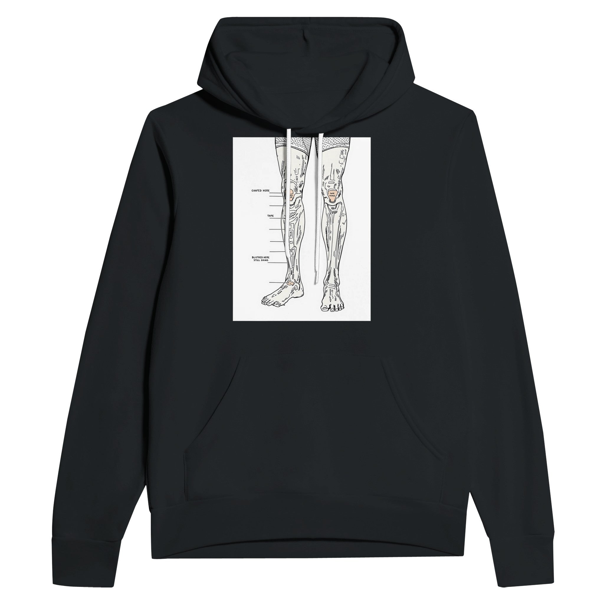 Fell Runner Gift | Ultra Running Humour Hoodie | Body Horror Hoodie - Wild Thread Co