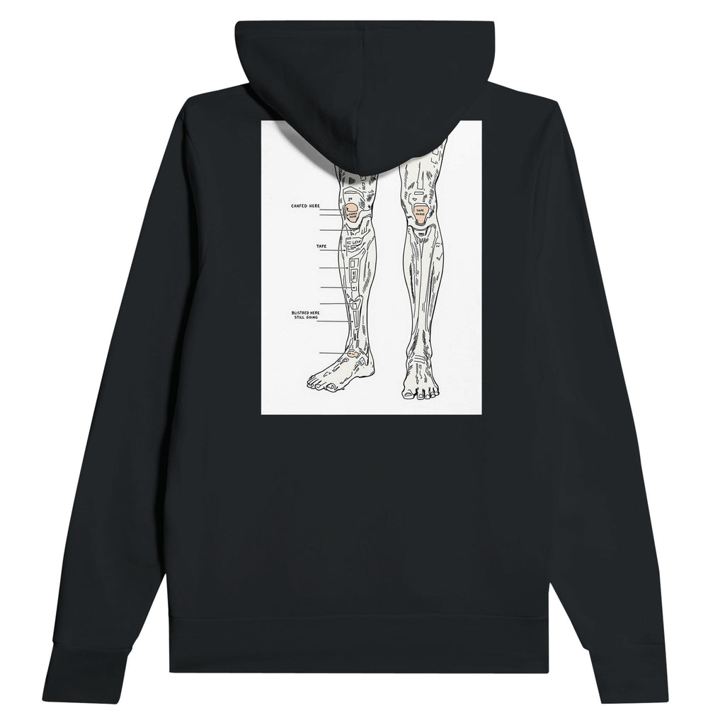 Fell Runner Gift | Ultra Running Humour Hoodie | Body Horror Hoodie - Wild Thread Co
