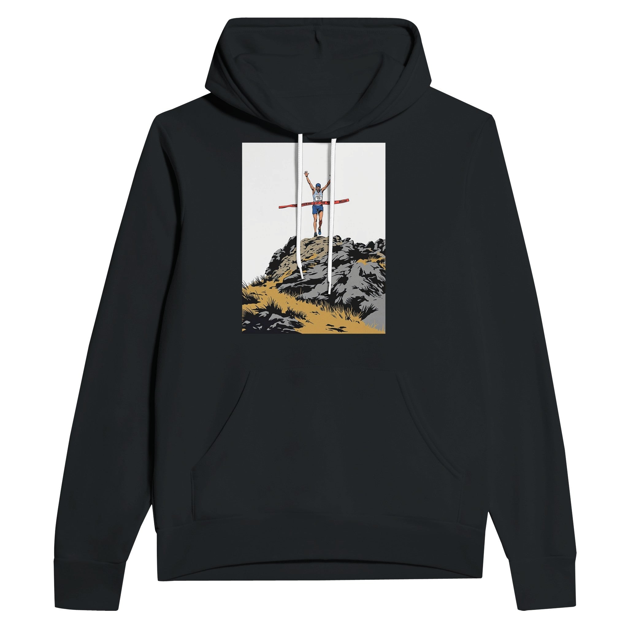 Fell Running Gift | Fell Race Summit Finish Hoodie | Hill Race Hoodie - Wild Thread Co