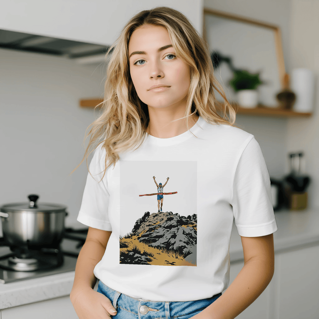 Fell Running Gift | Fell Race Summit Finish T-Shirt | Hill Race Tee - Wild Thread Co