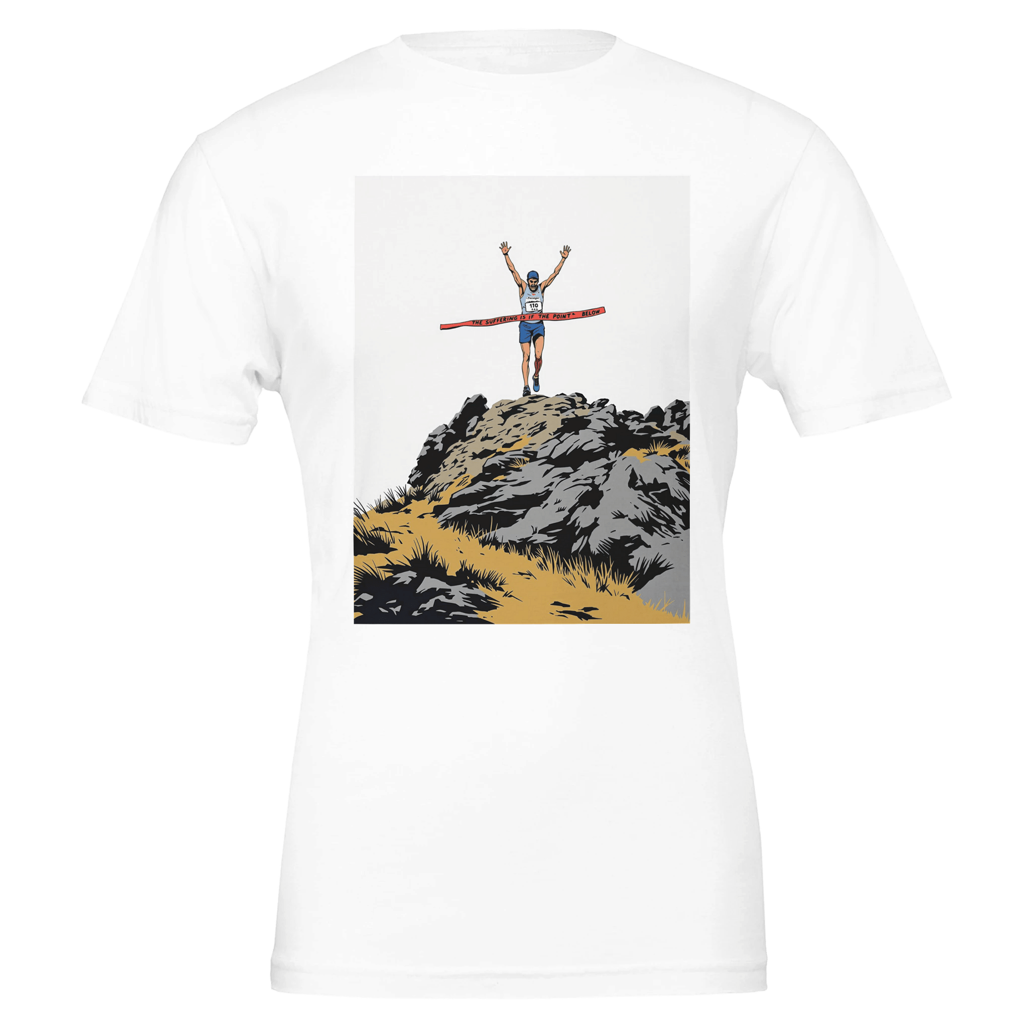 Fell Running Gift | Fell Race Summit Finish T-Shirt | Hill Race Tee - Wild Thread Co