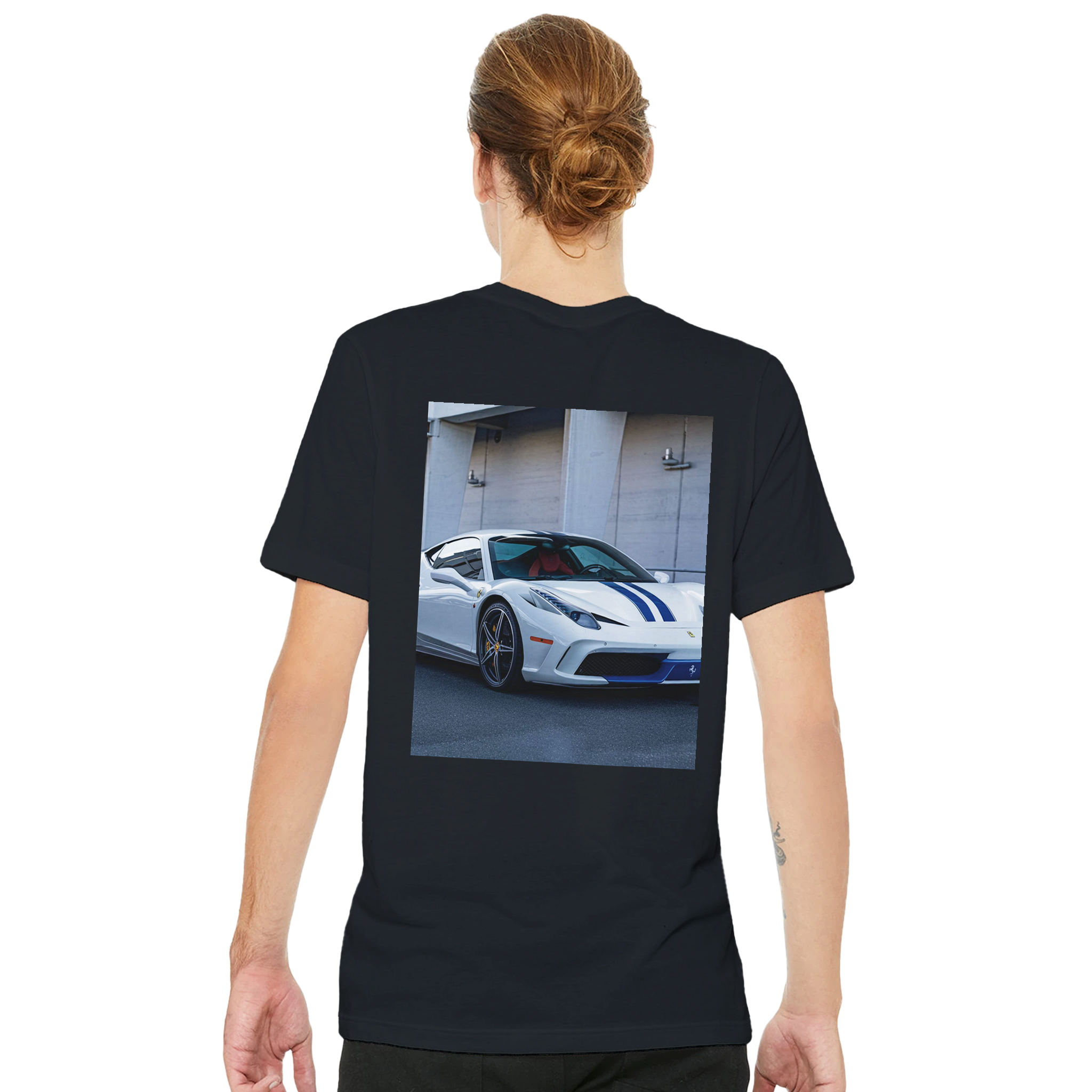 Ferrari 458 Speciale T-Shirt — detail view | Wild Thread Co