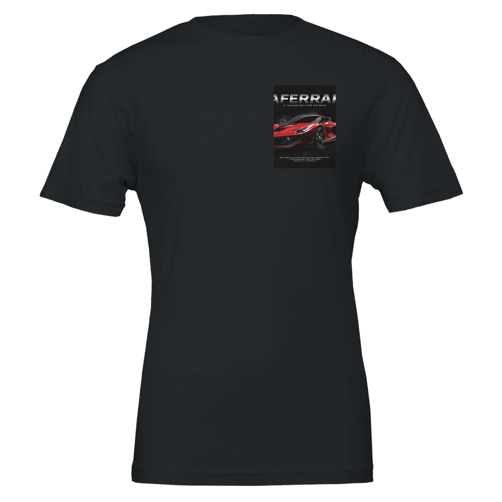 Ferrari Laferrari Hybrid Hypercar Red T-Shirt — detail view | Wild Thread Co