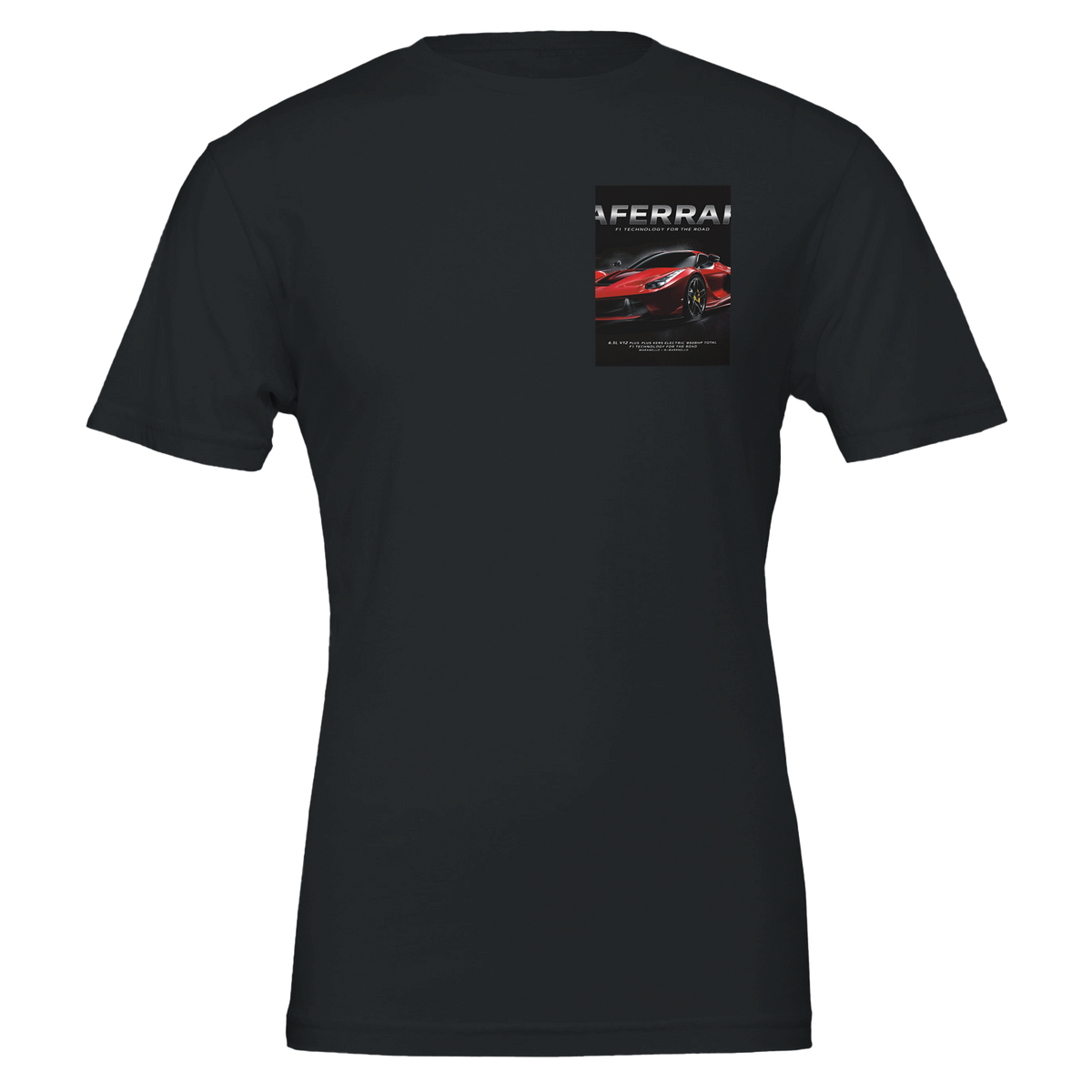 Ferrari Laferrari Hybrid Hypercar Red | T-Shirt | Garage Workshop Wall Art - Wild Thread Co