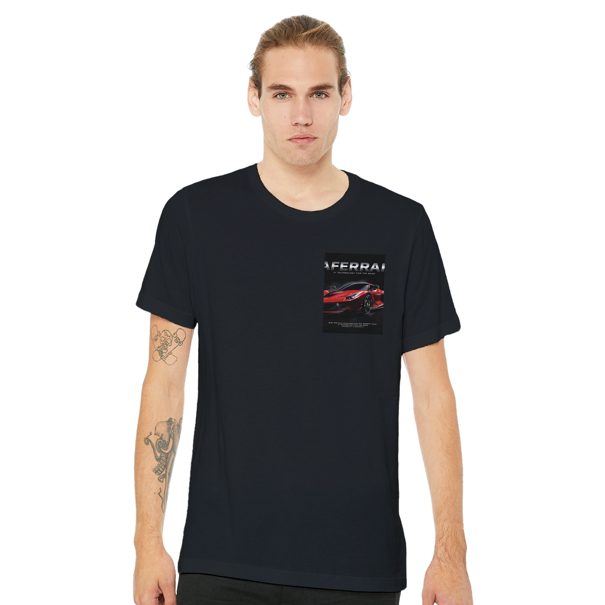 Ferrari Laferrari Hybrid Hypercar Red | T-Shirt | Garage Workshop Wall Art - Wild Thread Co