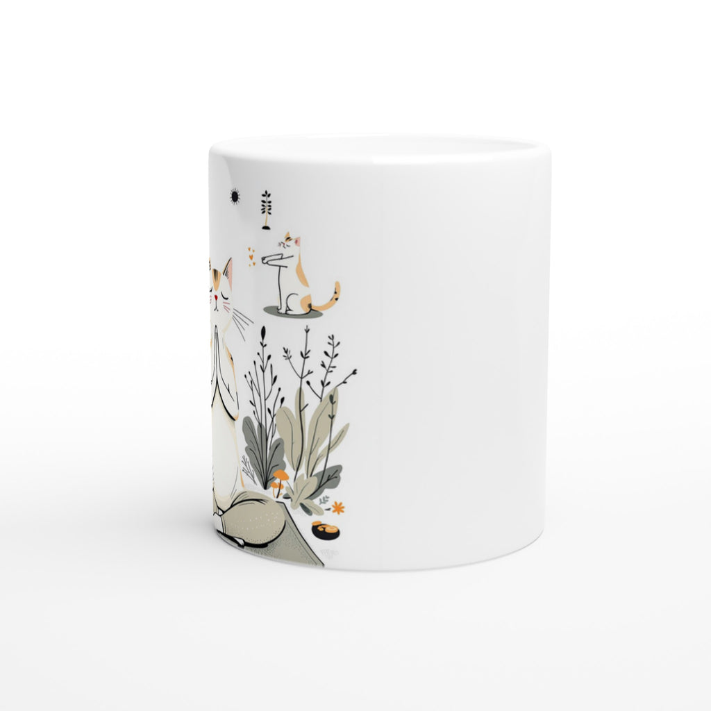 Cat Yoga Poses Mug — detail view | Wild Thread Co