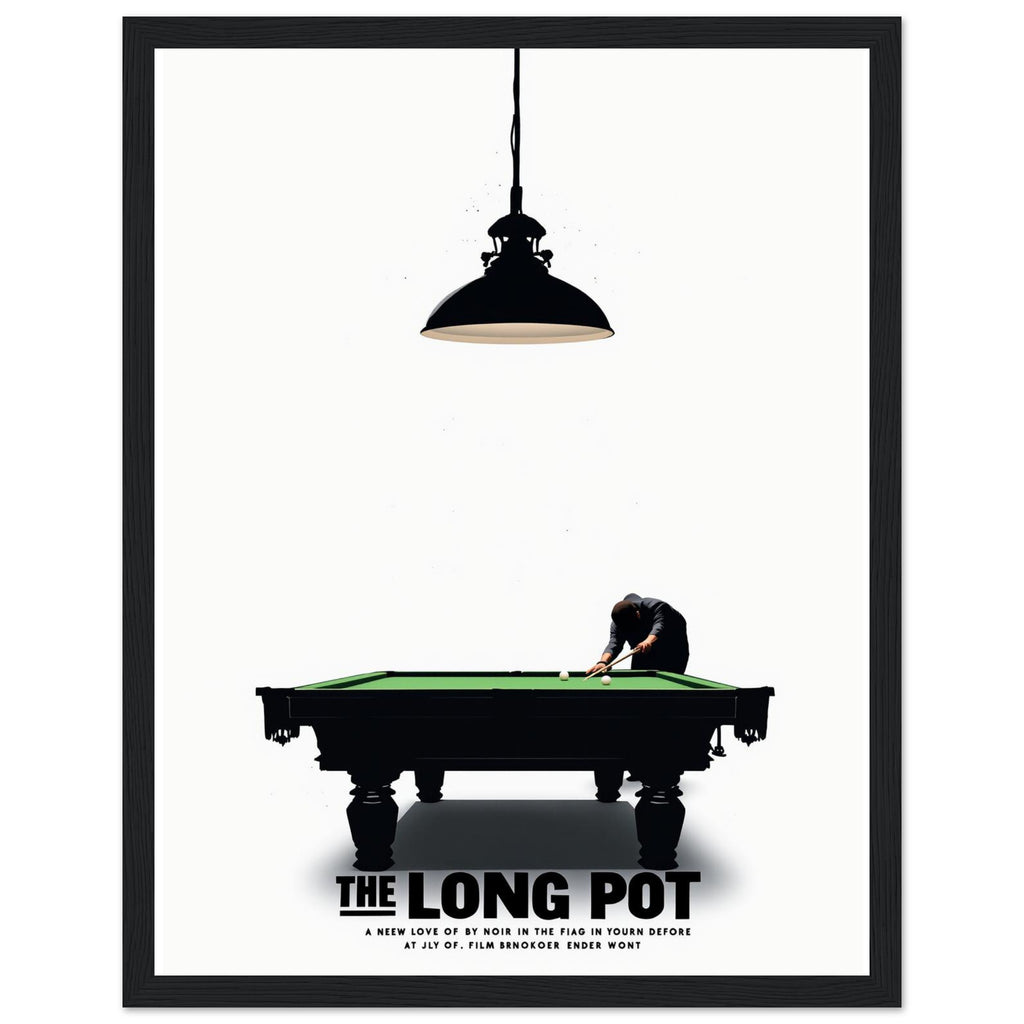 Retro Snooker Hustle Framed Print Wall Art Ready to Hang UK — Framed Art Print | Wild Thread Co UK