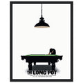 Retro Snooker Hustle Framed Print Wall Art Ready to Hang UK — Framed Art Print | Wild Thread Co UK