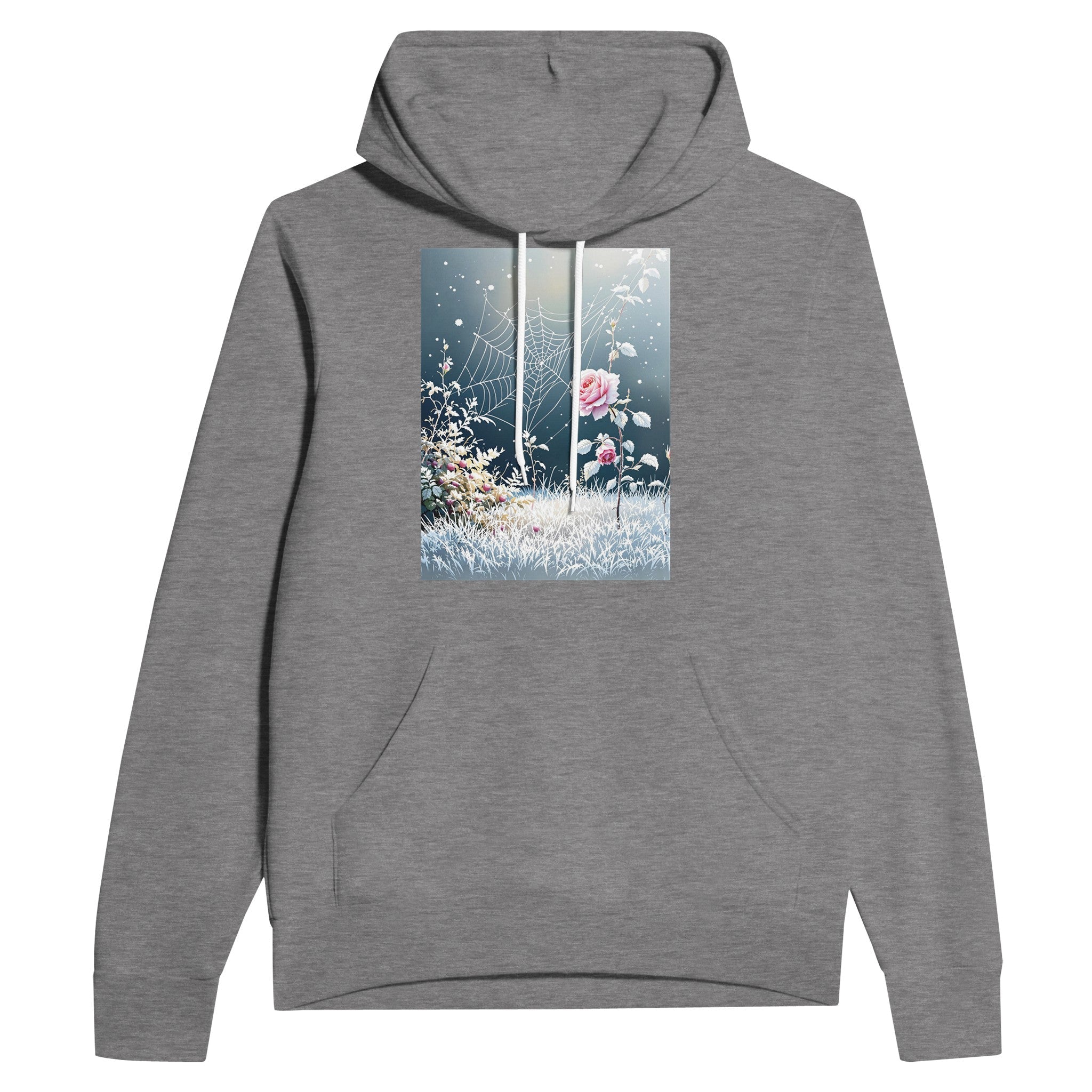 First Frost Garden Hoodie | Autumn Rose Illustrated Hoodie UK - Wild Thread Co