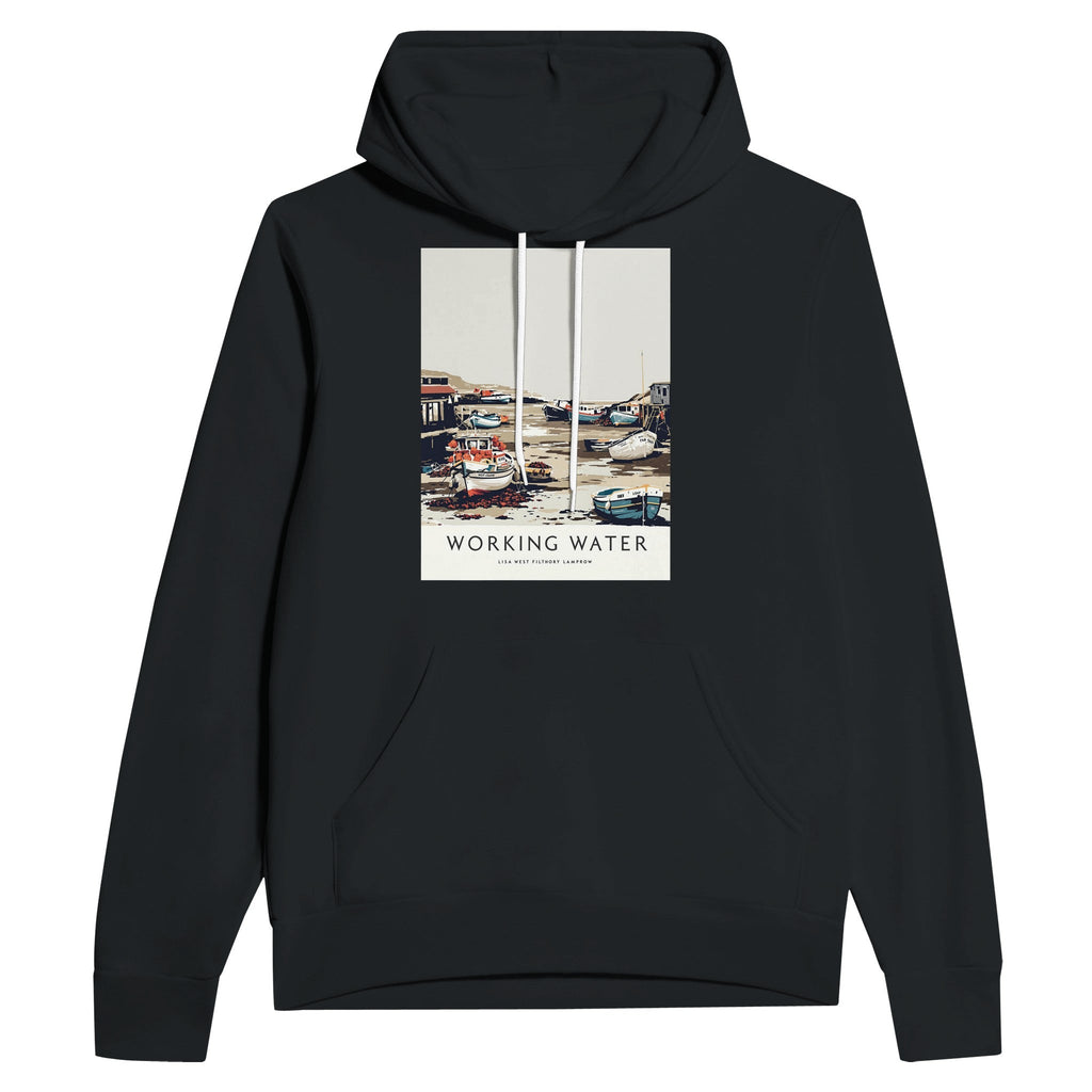 Fishing Village Harbour Hoodie | Low Tide Cornish Gift Hoodie - Wild Thread Co