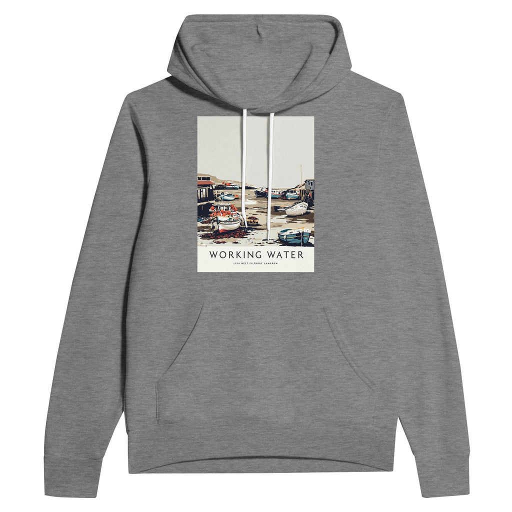Fishing Village Harbour Hoodie | Low Tide Cornish Gift Hoodie - Wild Thread Co