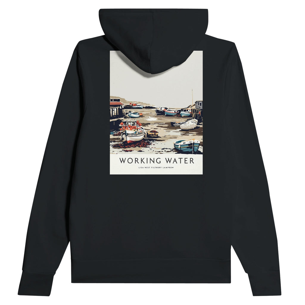 Fishing Village Harbour Hoodie | Low Tide Cornish Gift Hoodie - Wild Thread Co