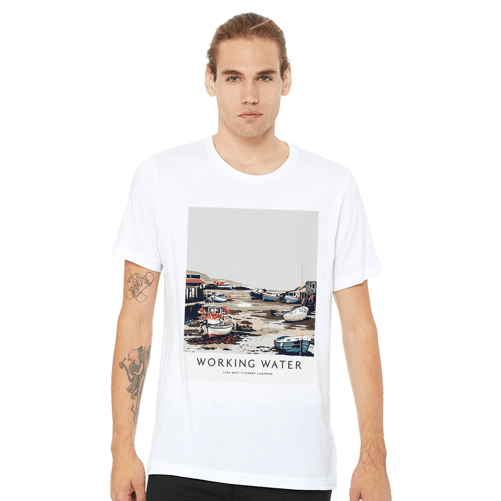 Fishing Village Harbour Tee | Low Tide Cornish Gift T-Shirt - Wild Thread Co