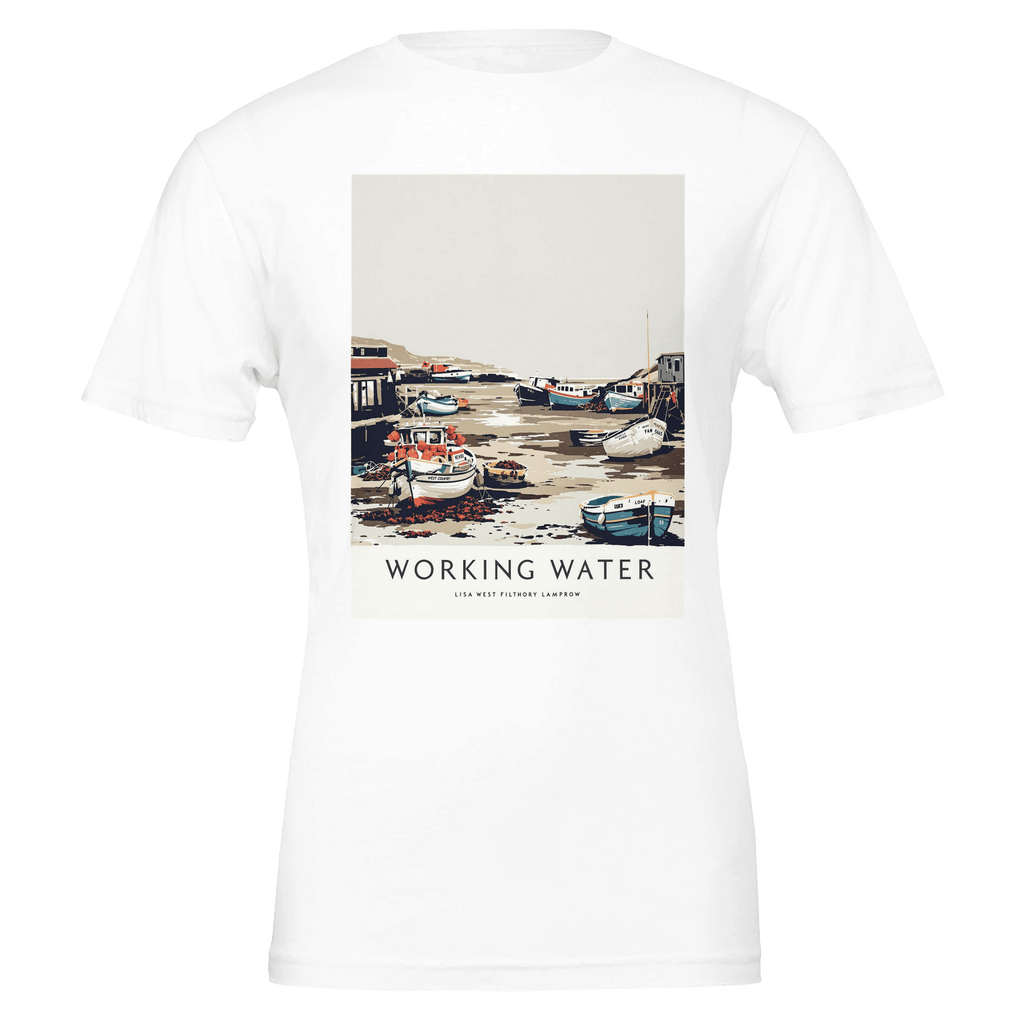 Fishing Village Harbour Tee | Low Tide Cornish Gift T-Shirt - Wild Thread Co
