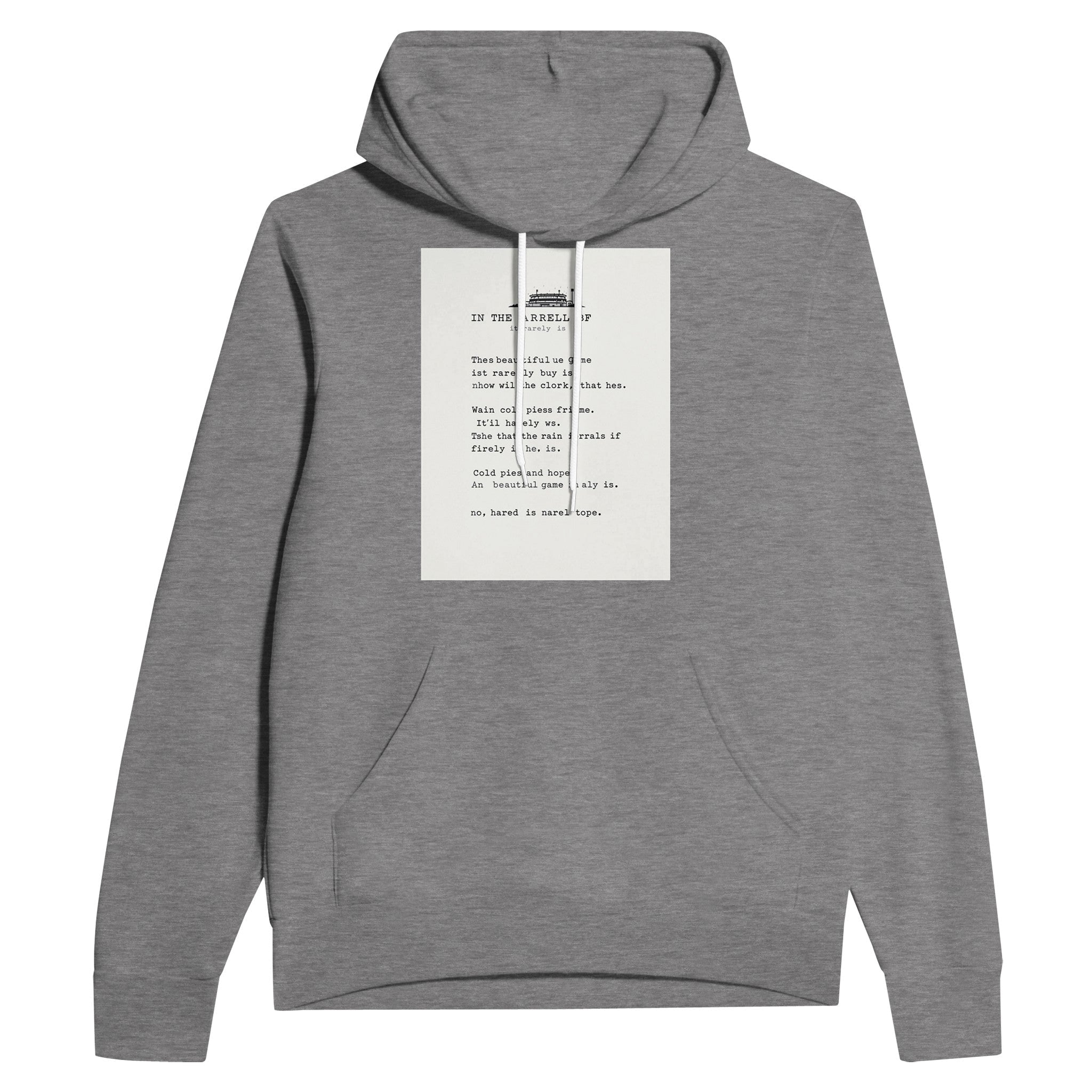 Football Terrace Poem Hoodie | Rain & Hope | UK Fan Gift - Wild Thread Co