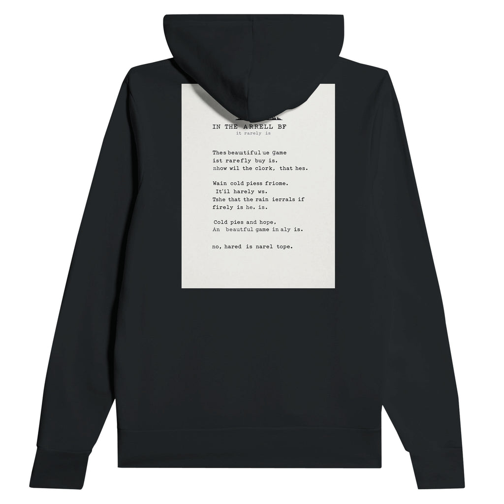 Football Terrace Poem Hoodie | Rain & Hope | UK Fan Gift - Wild Thread Co