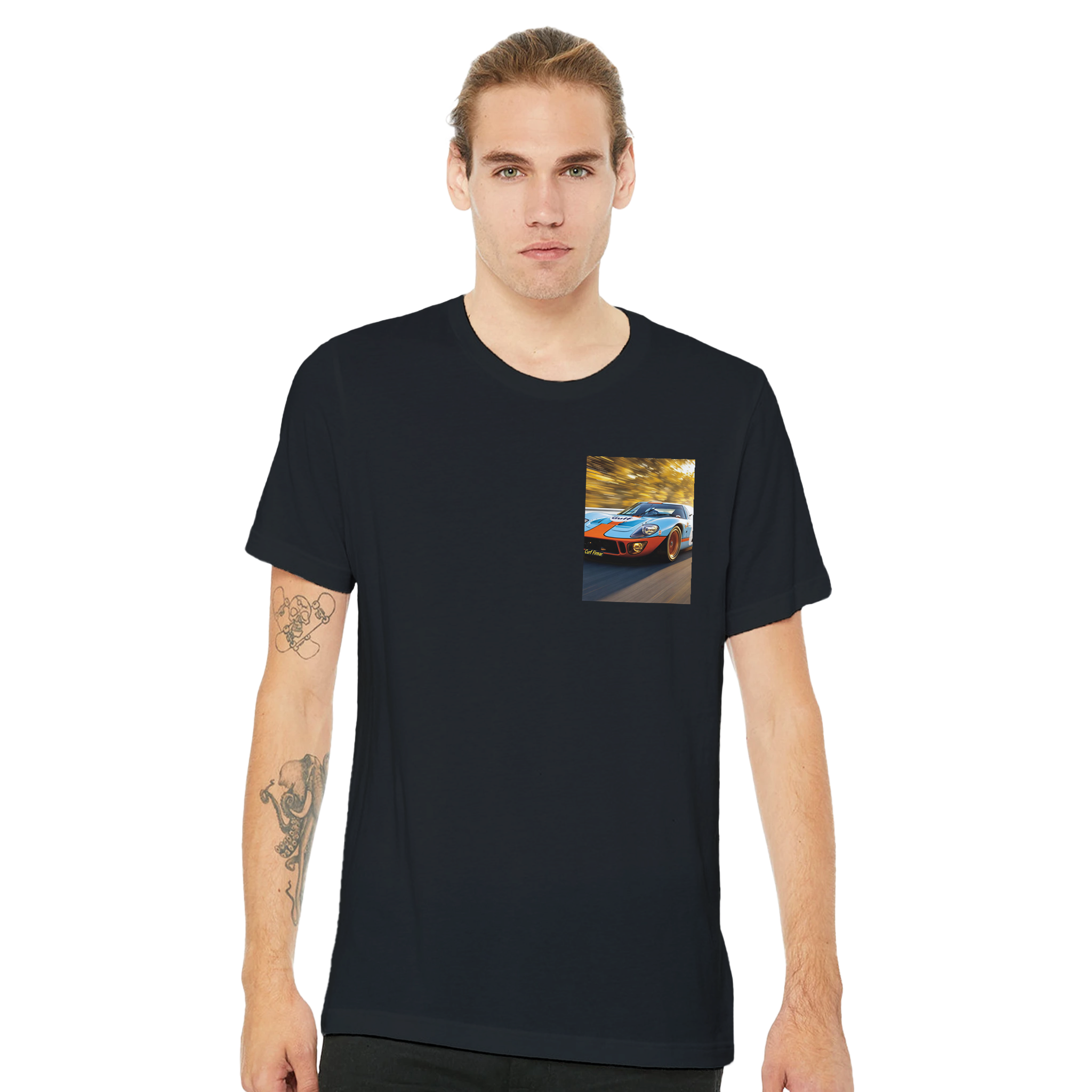 Ford Gt40 Le Mans UK Gift T-Shirt — detail view | Wild Thread Co