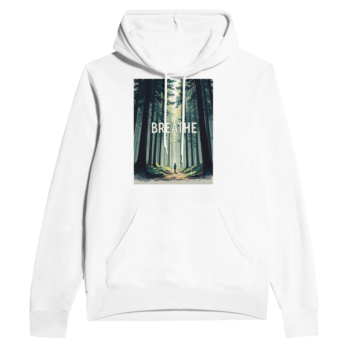Forest Bathing Navy Hoodie | Woodland Nature Lover Gift UK - Wild Thread Co