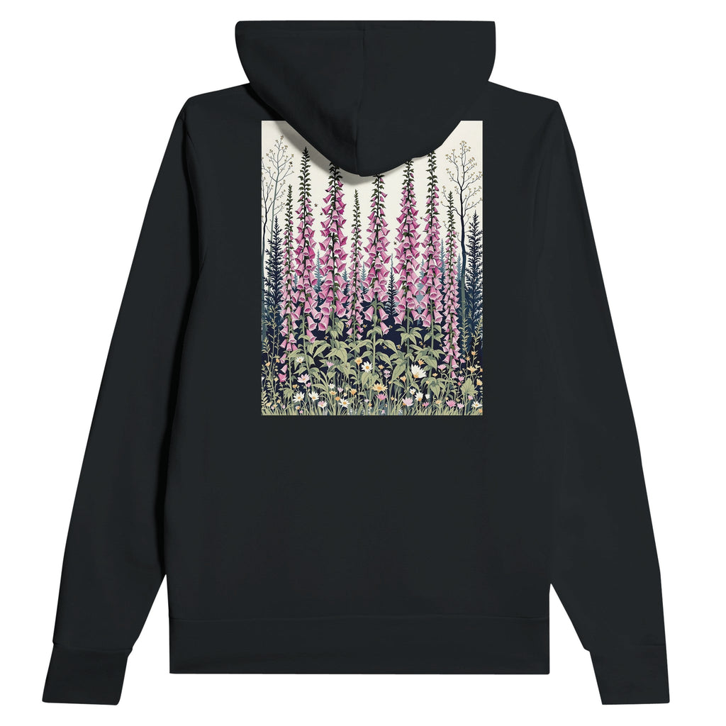 Foxglove Woodland Bees Hoodie | British Wildflower Gift - Wild Thread Co