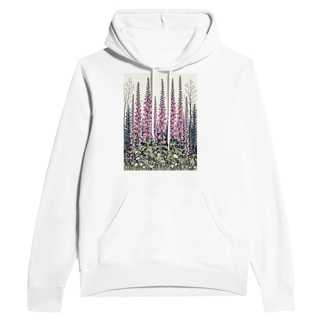 Foxglove Woodland Bees Hoodie | British Wildflower Gift - Wild Thread Co