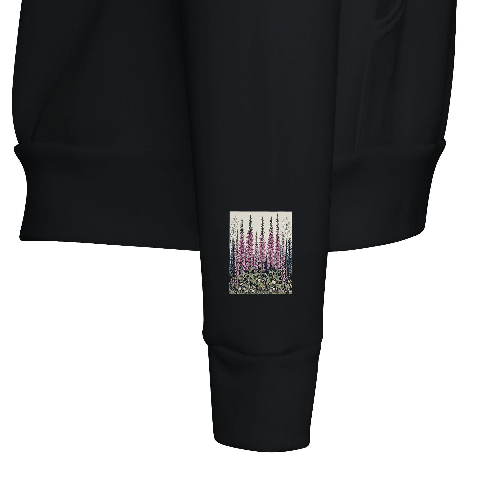 Foxglove Woodland Bees Hoodie | British Wildflower Gift - Wild Thread Co
