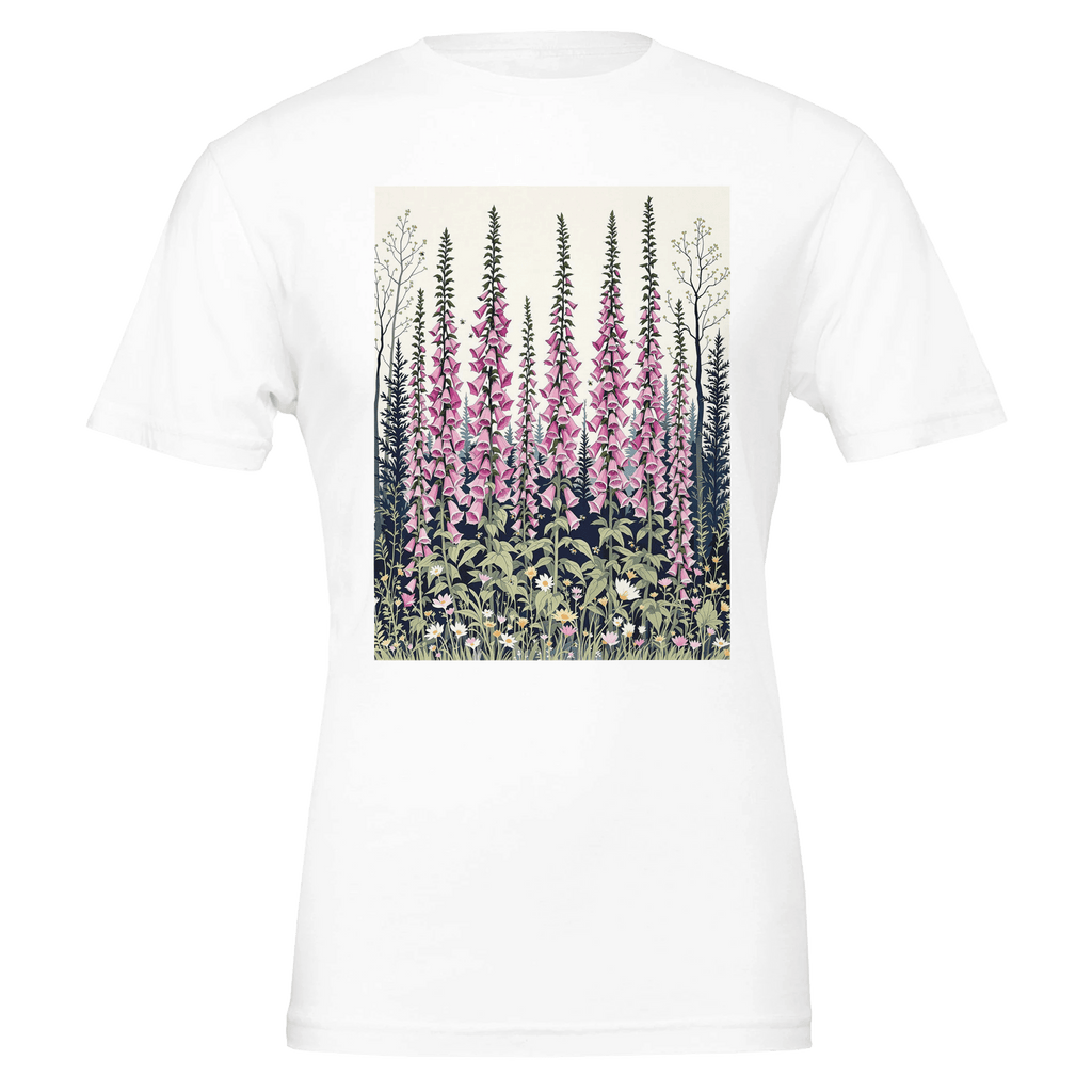 Foxglove Woodland Bees T-Shirt | British Wildflower Gift - Wild Thread Co