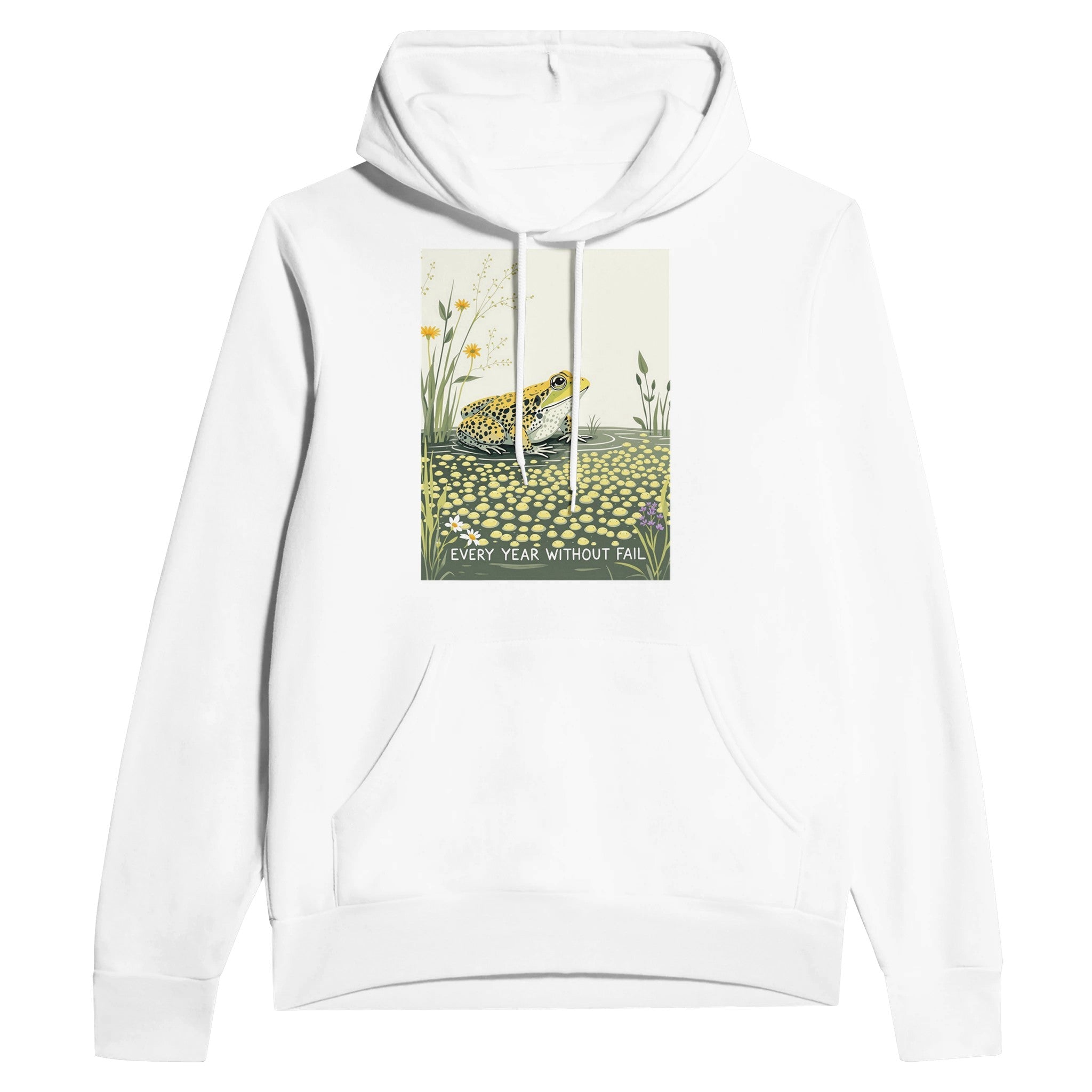 Frog Pond Spawn Spring Hoodie | Garden Wildlife Gift UK - Wild Thread Co