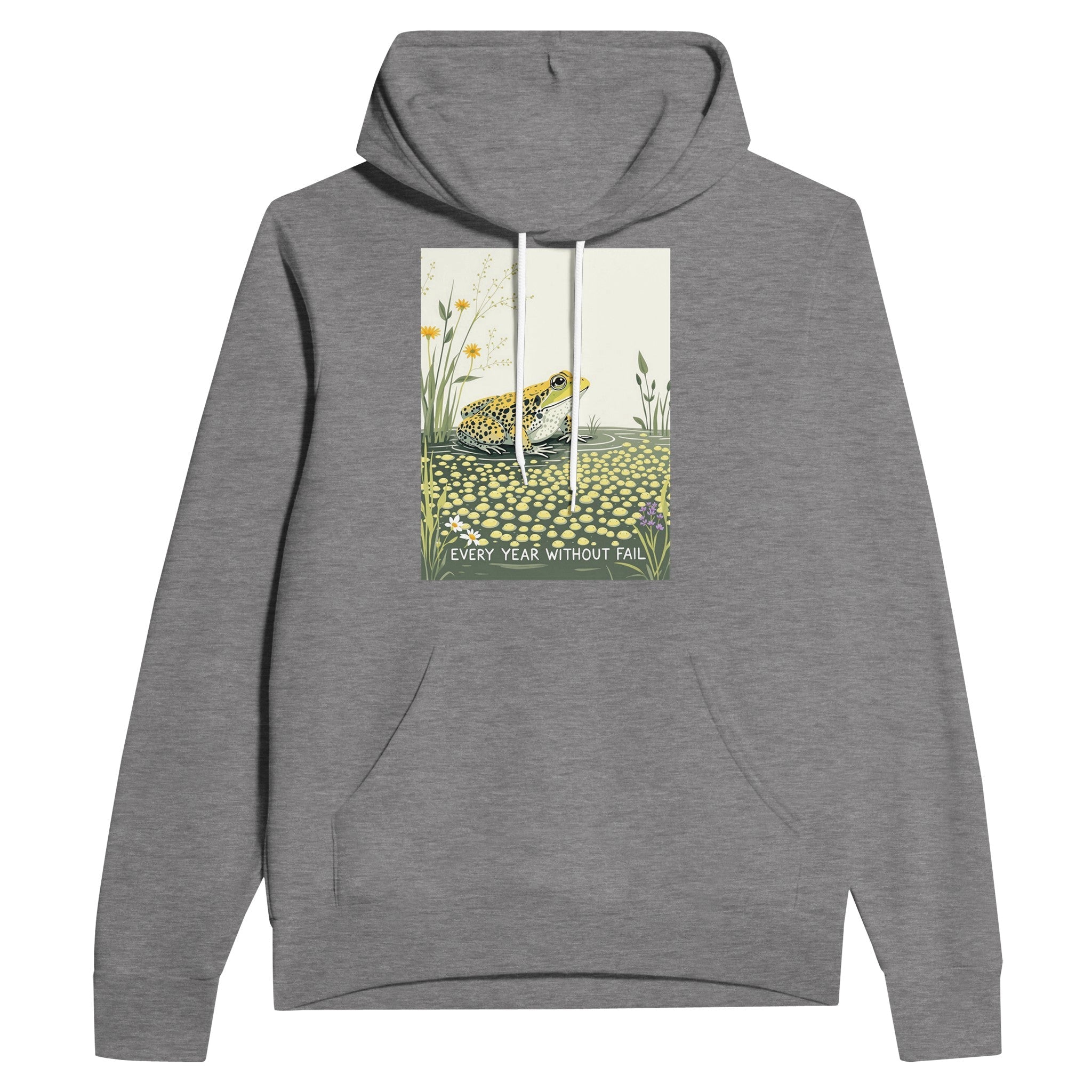 Frog Pond Spawn Spring Hoodie | Garden Wildlife Gift UK - Wild Thread Co