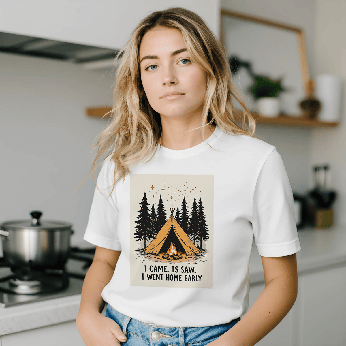 Funny Camping T-Shirt | Gorpcore Humour Tee | Outdoor Gift - Wild Thread Co