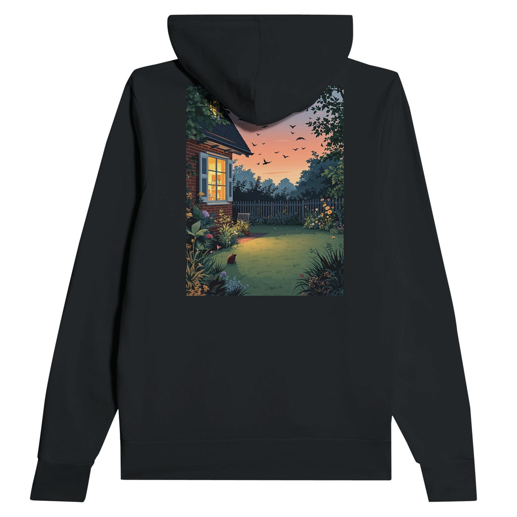Garden at Dusk Hoodie | British Wildlife Hoodie | Unisex Hoodie - Wild Thread Co