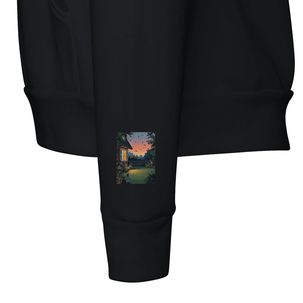 Garden at Dusk Hoodie | British Wildlife Hoodie | Unisex Hoodie - Wild Thread Co