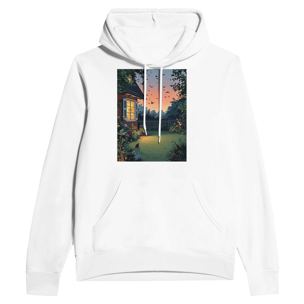 Garden at Dusk Hoodie | British Wildlife Hoodie | Unisex Hoodie - Wild Thread Co