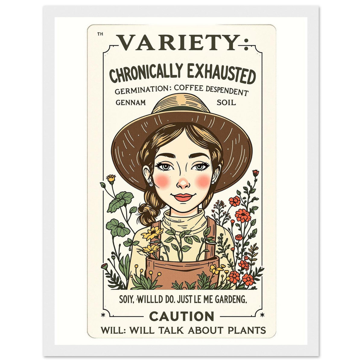 Gardener Framed Print Wall Art Ready to Hang UK | Farming Gift - Wild Thread Co