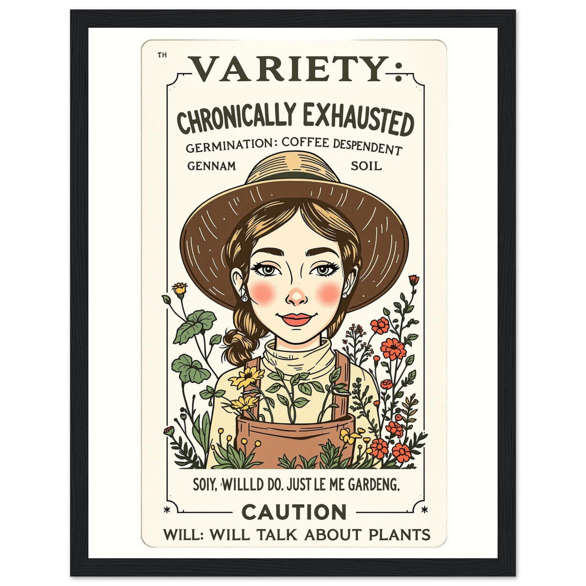 Gardener Framed Print Wall Art Ready to Hang UK | Farming Gift - Wild Thread Co
