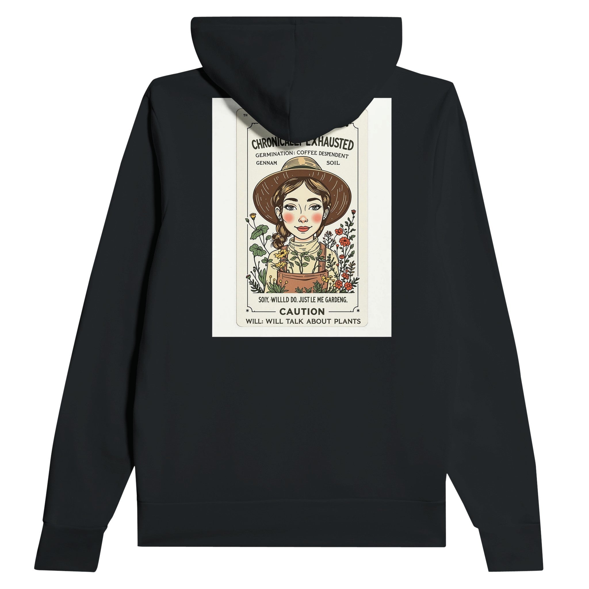 Gardener Seed Packet Dark Humour Hoodie | Plant Lover Gift UK - Wild Thread Co