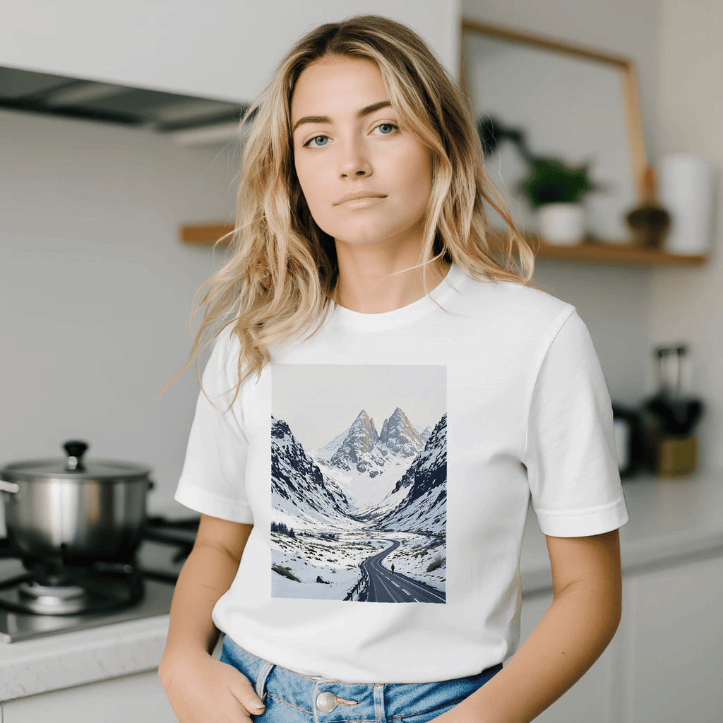 Glencoe Winter T-Shirt | Scottish Highland Tee | The Glen in Winter - Wild Thread Co