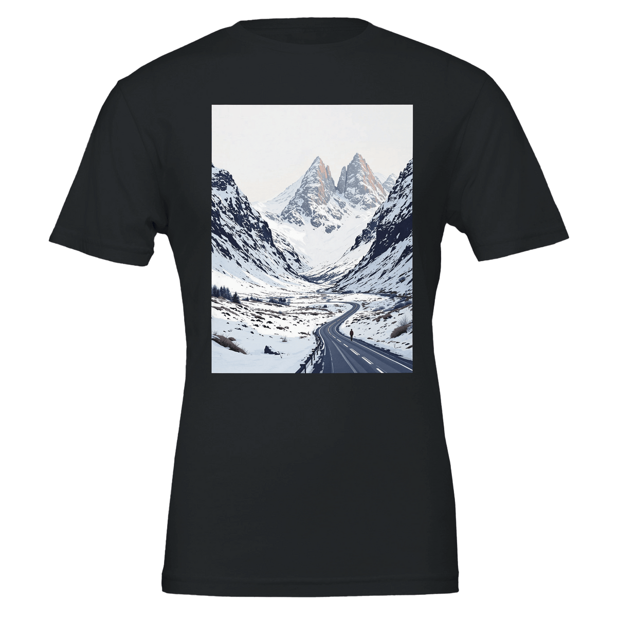 Glencoe Winter T-Shirt | Scottish Highland Tee | The Glen in Winter - Wild Thread Co