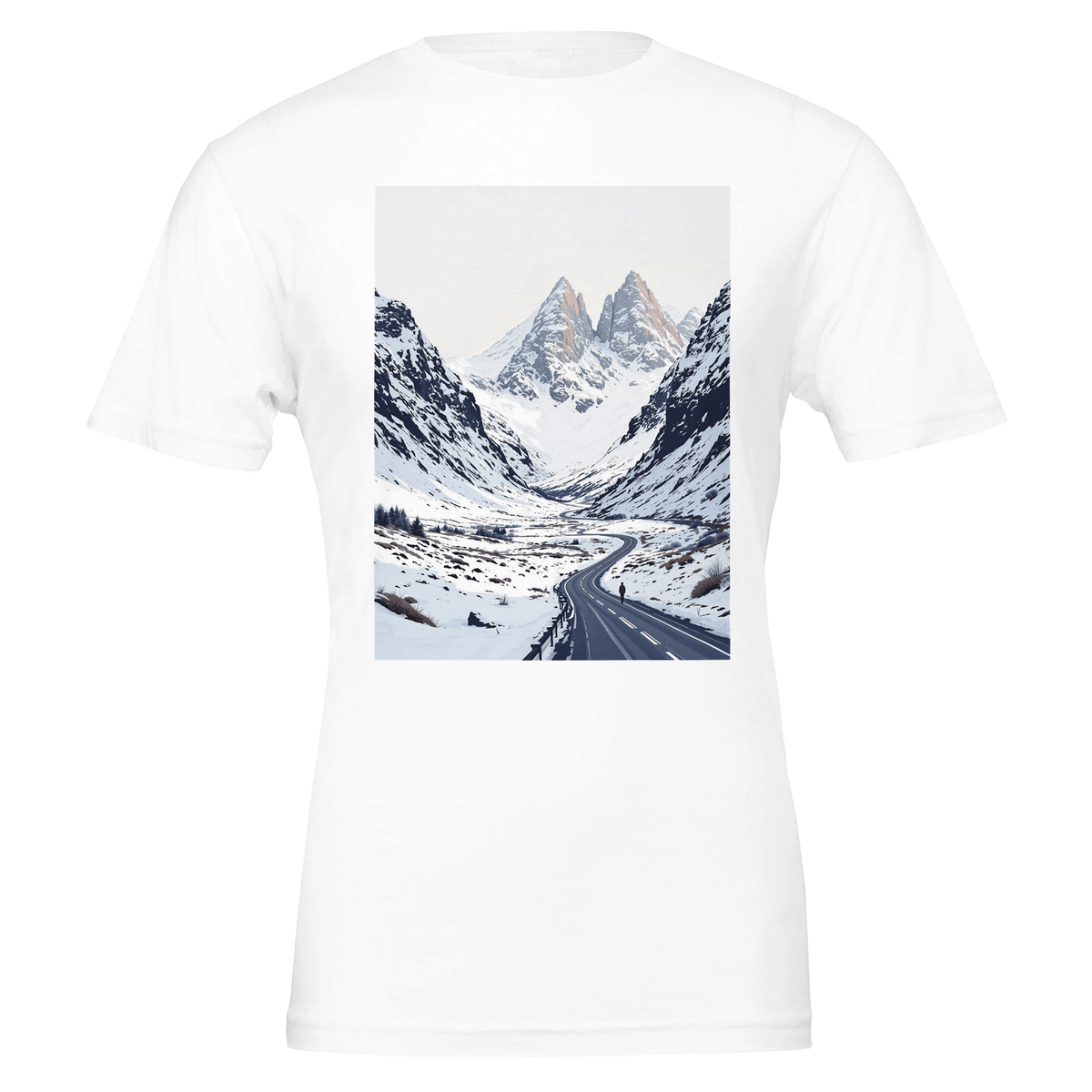 Glencoe Winter T-Shirt | Scottish Highland Tee | The Glen in Winter - Wild Thread Co